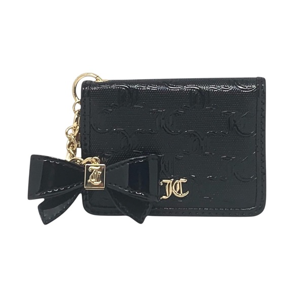 Juicy Couture Accessories - Juicy Couture NWT Black Patent Bow Card Holder